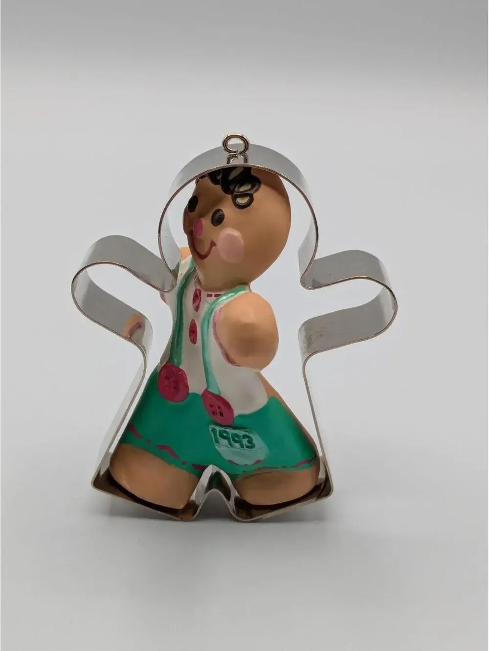 Hallmark Keepsake Ready for Fun 1993, Tin Gingerbread Boy Vintage Ornament